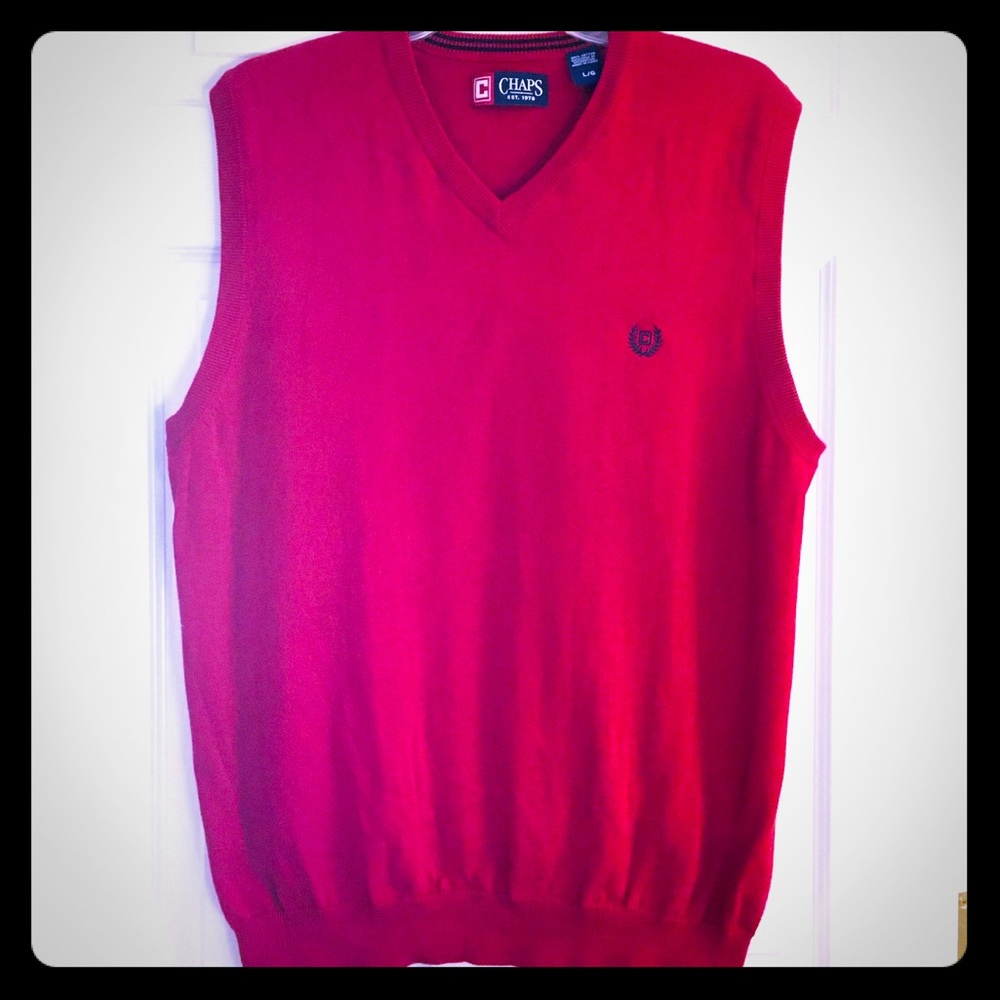 CHAPS Sweater Vest - large